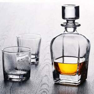 Ensemble de carafe et verres à whisky de grande taille, style américain, en cristal transparent sans plomb, qualité alimentaire, vente en gros - Product Image 5