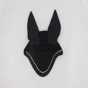 Cavalo flymask head fabricante fornecedor horsemask para pilotar corrida desempenho pony malha