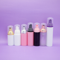 Bouteille en plastique mousseuse ronde sur mesure fabriquée en Chine pour cosmétiques, shampoing, lotion, mousse nettoyante