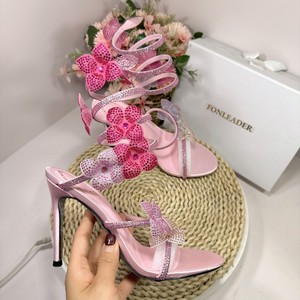 Sandali di Lusso con Cristalli a Fiore 2026, Sexy con Cinturino alla Caviglia, Tacchi a Spillo Glamour con Punta Aperta, <span class=keywords><strong>Scarpe</strong></span> da Sposa per Donne - Product Image 1