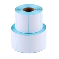Rollos de Etiquetas Térmicas en Blanco, Papel Adhesivo Térmico Directo para Impresión de Etiquetas de Códigos de Barras, Envíos e Inventario de Almacén