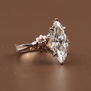 Anillo de Compromiso con Diamante Cultivado en Laboratorio de 3.3 Quilates para Mujer, Joyería Fina de Lujo en Plata, Oro de 10K, Oro de 14K, Oro de 18K, Anillo de Novia Premium - Product Image 3