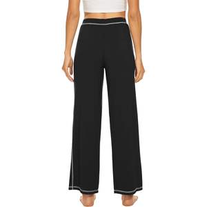 Pantalones de Pijama Anchos Personalizados para Mujer, de Bambú y Viscosa, Cintura Alta, Holgados, Largos, Tallas S-XXL - Product Image 4