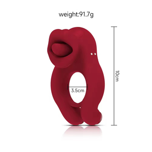 Вибраторы для языка, Стимулятор клитора, Стимулятор клитора яичек с 10 вибрационными регулируемыми кольцами для мужчин и пар - Product Image 5