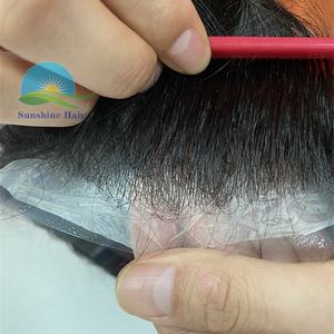 Hombre วิกผมธรรมชาติสำหรับผู้<span class=keywords><strong>ชาย</strong></span>,ระบบเปลี่ยนผมลอนสำหรับผู้ชายสีธรรมชาติสำหรับเปลี่ยนหนังบาง - Product Image 2