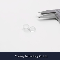 Lentille optique biconvexe en verre de silice fondue de 10 mm avec revêtement AR pour UVA/UVB/UVC/UV LED, diamètre personnalisable, garantie 1 an, OEM