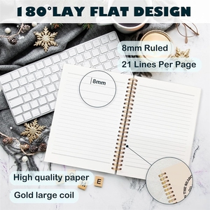 Diario <span class=keywords><strong>de</strong></span> Notas con Tapa Dura <span class=keywords><strong>de</strong></span> PU con Diseño Floral Boho Cristiano para Mujer - Regalo con Logotipo Personalizado, Colores y Tamaños Personalizables, 50 Hojas - Product Image 2