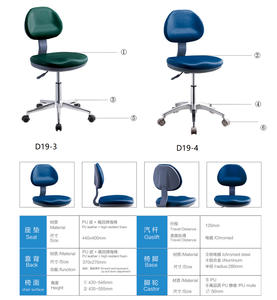 Hochey Accoudoirs réglables médicaux Chaise d'assistant dentaire <span class=keywords><strong>Tabouret</strong></span> d'assistant dentaire Chaise de <span class=keywords><strong>dentiste</strong></span> - Product Image 4