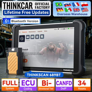 THINKCAR THINKSCAN 689BT Codage ECU CANFD DOIP Atelier <span class=keywords><strong>de</strong></span> <span class=keywords><strong>garage</strong></span> Mise à jour gratuite à vie Direct usine Outils <span class=keywords><strong>de</strong></span> diagnostic Bluetooth - Product Image 1