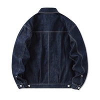 Veste en jean ample tendance 2025 pour homme, style streetwear, vêtement de travail, veste noire rétro américaine