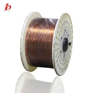 AIW/UEW 180-220 Cable plano 0,3x2,4mm 2,0*1,0mm Cable de cobre rectangular esmaltado para cargador EV de bobina inductora de potencia de alta corriente