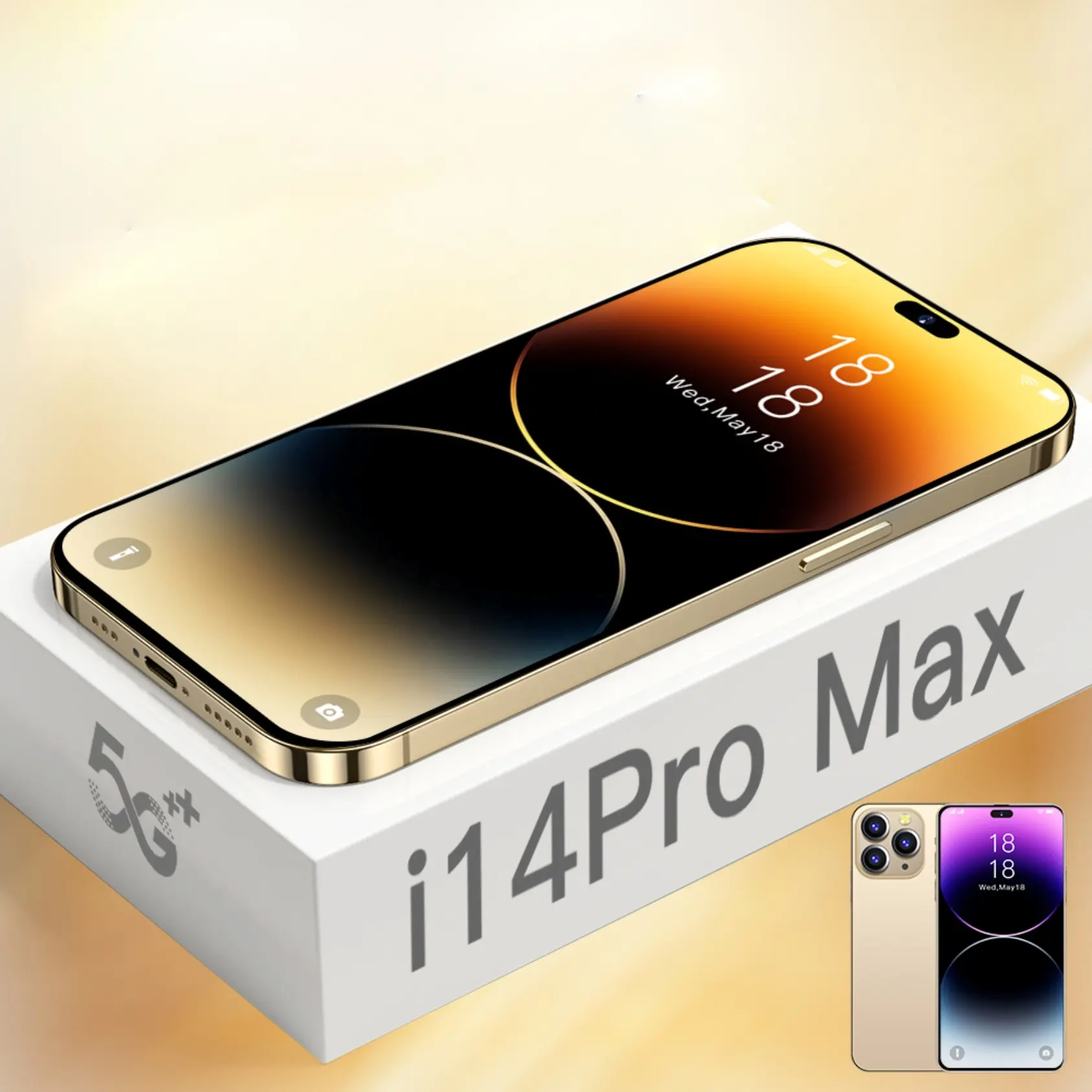 格安オリジナルi14 Pro Max携帯電話アフリカ市場で売れ筋6.7インチビッグタッチスクリーングローバル5Gロック解除携帯電話