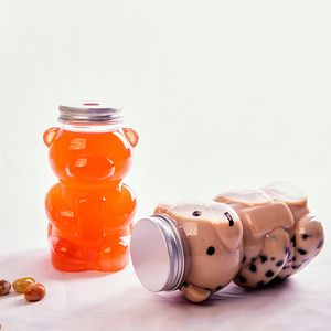 Botella <span class=keywords><strong>King</strong></span>, Envase Personalizable para Fruta en Forma de Oso, Botellas de Plástico Vacías para Jugos, Tapa de Rosca de Aluminio, Grado Alimenticio, PET, para Refrescos y Bebidas Energéticas - Product Image 6