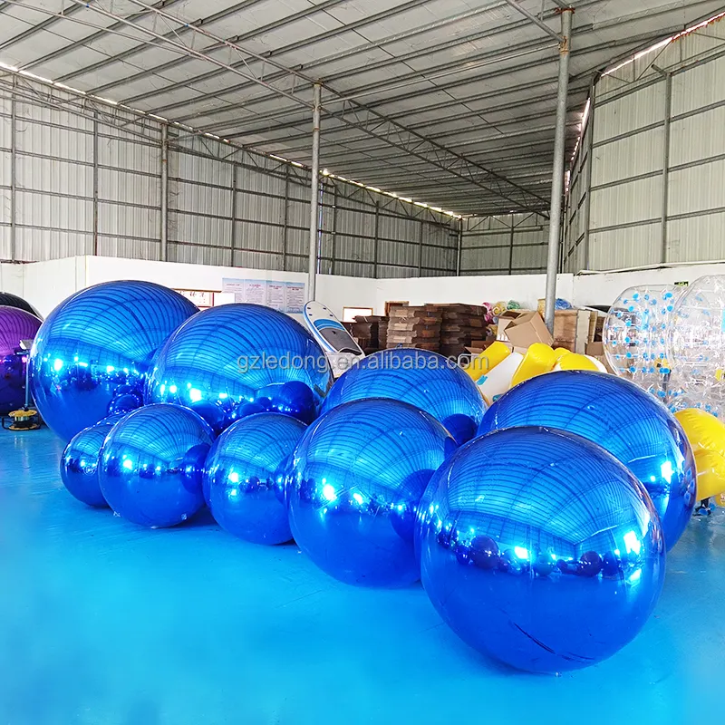 Kommerzielle dekorative PVC aufblasbare Kugel Handing aufblasbare Spiegel kugel Big Shiny Ball Dekoration Schlauchboote