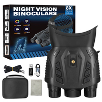 Jumelles de vision nocturne couleur DT69 montées sur la tête, écran 2,4', vidéo 2,5K, zoom 8X, vision nocturne 300m, lunettes de vision nocturne pour la chasse