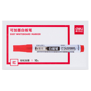 Deli Whiteboard Marker S507 10-Pack Refillable Erasable Ink For Children - Product Image 5