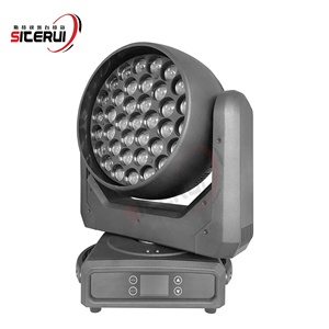SITERUI Luz Móvil LED con <span class=keywords><strong>Zoom</strong></span> de 500W, 37x15W RGBW 4-en-1, Luz de Escenario con <span class=keywords><strong>Zoom</strong></span> 10-60, Control DMX512 para DJ, Fiestas, Discotecas, Bodas - Product Image 3