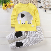 Pyjama deux pièces personnalisé pour enfants, vêtement de nuit pour filles et garçons, costume décontracté de dessin animé, meilleure vente