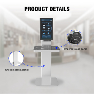 كشك خدمة ذاتية ذكي للمكتبات بلون رمادي فضي، مزود بتقنية RFID للإعارة والعودة السريعة لإدارة أصول المكتبة - Product Image 3