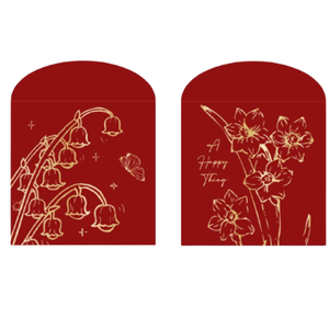 Tùy Chỉnh Thiết Kế Vàng Lá Phong Bì Màu Đỏ Trang Trí Đám Cưới Lời Mời Phong Bì Thẻ Năm Mới Màu Đỏ Túi - Product Image 2