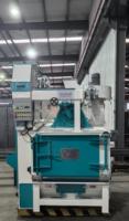 Machine de sablage électrique sur chenilles pour petites pièces, avec moteur de débavurage pour billes d'acier, pour le décapage de la rouille et le renforcement de surface