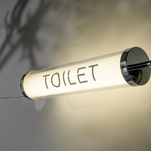 Nhà hàng, Cửa hàng quần áo, Trang trí nội thất, Hộp đèn hình ống tròn hai lớp, Biển treo tường, Biển quảng cáo, Biển cửa - Product Image 4