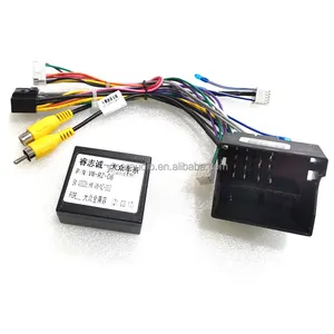 Harness Kabel Stereo Android Mobil 16-Pin, untuk Peugeot 3008/2008/Citroen C4/C-quatre/C4L/C3 XR/C5/DS6