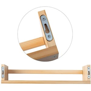 Wall Mounted Wooden <b>Shelf</b> Natural Wood Color Rectangle Countertop Multipurpose Home Decoration Display <b>Rack</b> - Product Image 3