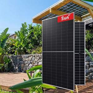 Panel Solar Bifacial Sunplus Optimum SR4-72NHBD-585M de 585W, Totalmente Negro, 182 Celdas Cortadas por la Mitad, 23.4% de Eficiencia, Disponible en Almacén de EE. UU. - Product Image 1