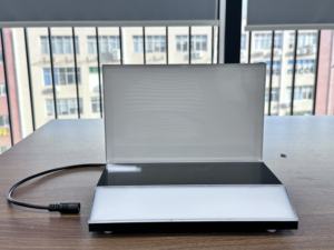 RINA Tech – Présentoir en acrylique LED en gros pour usine, support d'affichage pour casque Bluetooth en acrylique, table d'exposition personnalisable - Product Image 3