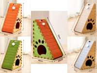 Multifunktionales Modernes Filz-Dreieck-Katzenkratzmöbel mit Spielzeugdesign zum Krallenwetzen, Spielen und Ausruhen für Katzen