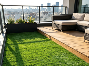 Césped Artificial Premium, Césped Sintético Decorativo para Jardín, Patio Trasero, Balcón, Área de Juegos, Área Verde Exterior - Product Image 5