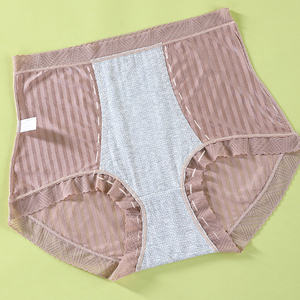 Горячая распродажа: Легкие женские трусы из ледяного шелка, прозрачные, с контролем живота, корректирующие, сексуальные, больших размеров, однотонные. - Product Image 4