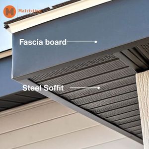 Panel de Soffit de Acero Matrixtion de 16 Pulgadas, Sistema de Soffit Metálico Ventilado para Exteriores, para Aleros - Product Image 3