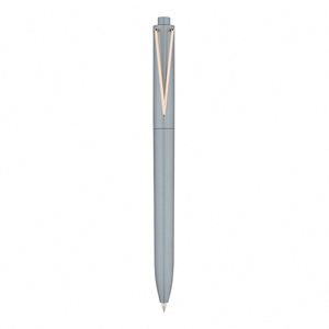 Stylo gel professionnel personnalisé en forme de V, texture métallique minimaliste, paillettes noires, 0,5 mm, non effaçable, pour le bureau et l'école - Product Image 3