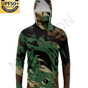 Customized Fishing Hoodie Men's Clothes Summer Breathable Long Sleeve Fishing Clothes <b>Sunscreen</b> Camouflage Fishing Shirt - Product Image 6