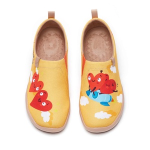 Nouvelles espadrilles plates à enfiler pour femmes, en toile, avec semelle intermédiaire en EVA et imprimé floral, style marche, toutes tailles - Product Image 1