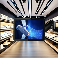 Écran tactile interactif capacitif LCD étanche OEM 15 pouces, moniteur tactile industriel POS, vente chaude