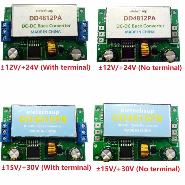 15W Isolated Dual Power Supply 5-32 to +-12V 15V 24V 30V DC DC Boost-Buck Converter Board for Car Audio Speaker Subwoofer
