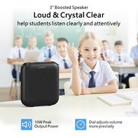 Amplificateur vocal portable S358 avec microphone-casque filaire pour enseignants, guides touristiques et réunions