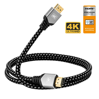 HDMI 2.0 Câble 4K 60Hz 18gbps ARC eARC HDR 2.0 Cordon vidéo pour Amplificateur TV PS4 NS Projecteur Haute Définition