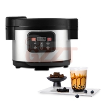 Dmwd — cuiseur à bulles automatique Commercial, appareil pour thé, bobine Taro, Pot de haricots rouges, Boba, cuiseur des perles, 110V, 220V, 12l