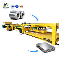 Machine de découpe, de redressement et de nivellement de tôles hydraulique automatique contrôlée par PLC, avec fonction de découpe sur mesure et de formage de rouleaux