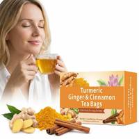 Sachets de thé premium au curcuma, gingembre et cannelle – Tisane naturelle sans caféine pour le bien-être quotidien