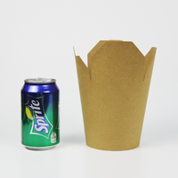 Bol en papier Kraft jetable 32oz 1000ml, 10 pièces, rond, pour pâtes de nouilles