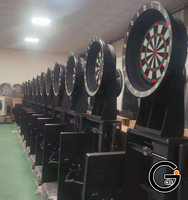 Mesin Dart Elektronik Dartsbeat DBS-100 Profesional 43" Layar Sentuh dengan Tip Lunak dan Berbagai Mode Permainan untuk Bar/KTV/Klub