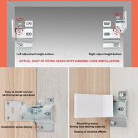 Support mural pour armoire de cuisine avec acier laminé à froid et plastique, style moderne et simple