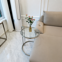 Table basse en métal durable, mobile, moderne, minimaliste et élégante pour salon, chambre à coucher, meubles de maison