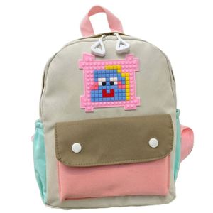 Customize Logo Contrast Color Kids <b>Backpack</b> <b>Lightweight</b> Toddler Travel Bag Kindergarten Soft Children's School Bag for Teenagers - Product Image 2