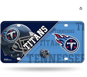 Placa de Matrícula Personalizada de Alta Calidad de los Tennessee Titans, Equipo de Fútbol Americano Número 32, 6 x 12 Pulgadas, Placa de Coche Unisex de Fútbol Americano - Product Image 1